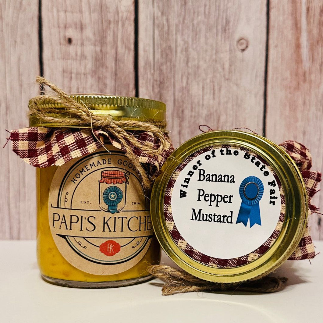 Banana Pepper Mustard Half Pint   - State Fair Winner!