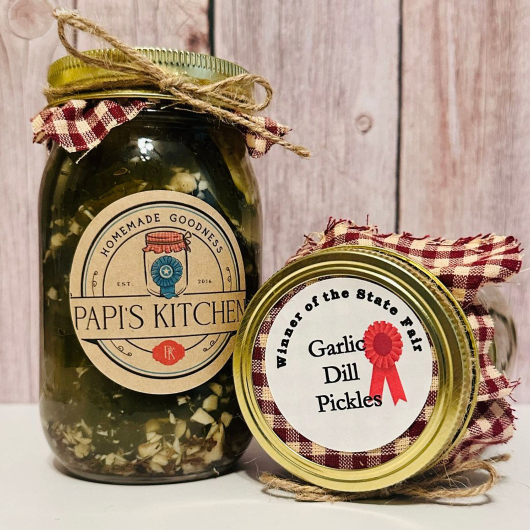 Garlic Dill Pickles - State Fair Winner!