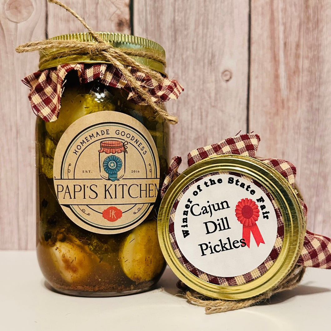 Cajun Dill Pickles - State Fair Winner!